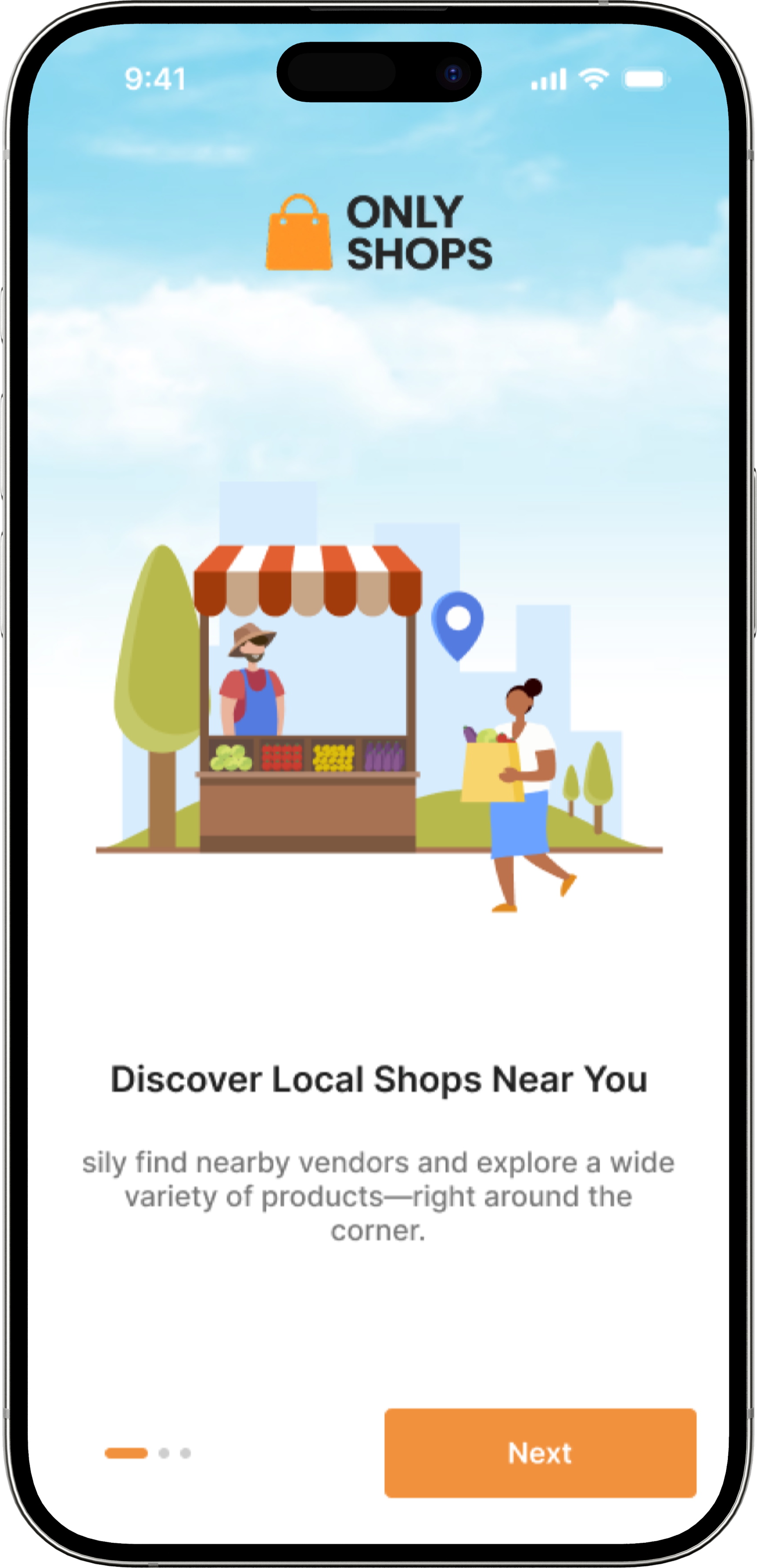 Only Shops Mobile Shopping App Development Mobile App Development - Screen 1